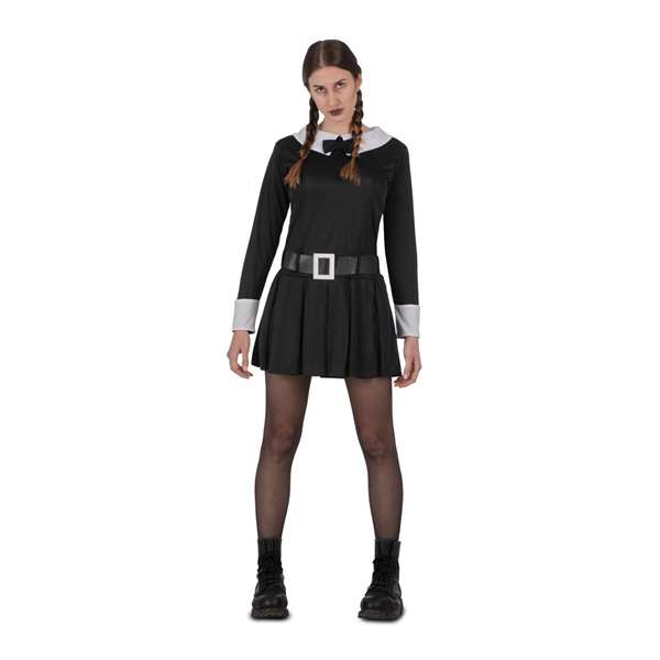 My Other Me Déguisement Fille Sinistre Taille S - Costume pour enfant avec robe et ceinturon en 100% polyester, âge recommandé jusqu'à 14 ans My Other Me Déguisement Fille Sinistre Taille S - Costume pour enfant avec robe et ceinturon en 100% polyester, âge recommandé jusqu'à 14 ans