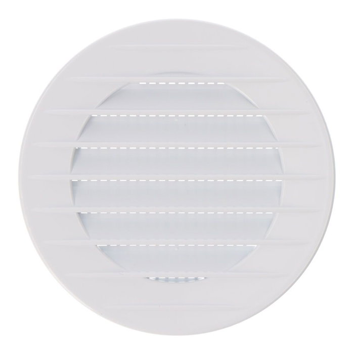 Edm Grille de ventilation ronde encastrable avec moustiquaire Ø70/100mm ABS blanc Edm Grille de ventilation ronde encastrable avec moustiquaire Ø70/100mm ABS blanc