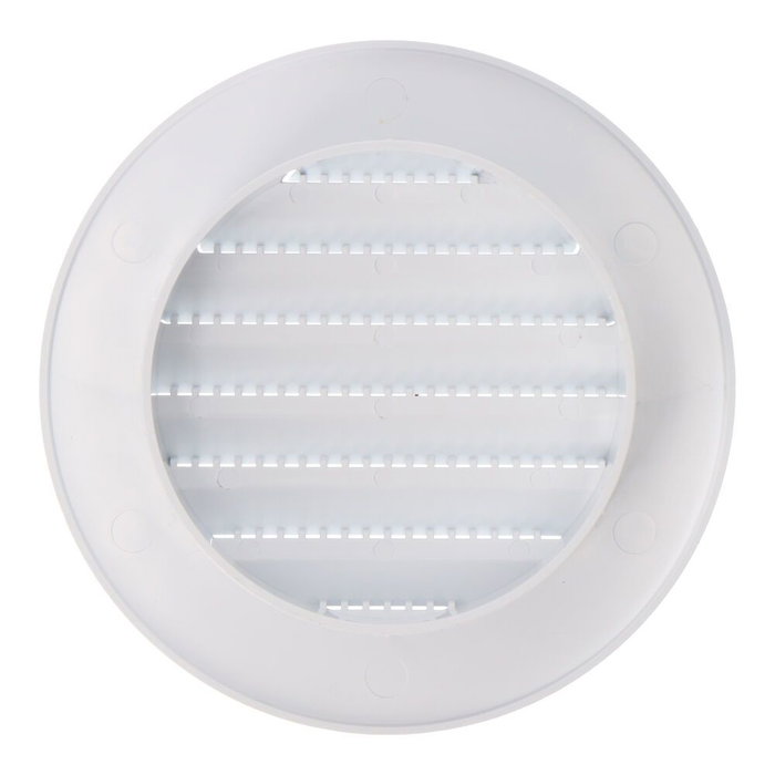 Edm Grille de ventilation ronde encastrable avec moustiquaire Ø70/100mm ABS blanc Edm Grille de ventilation ronde encastrable avec moustiquaire Ø70/100mm ABS blanc
