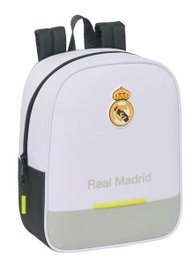 Safta Mochila Guarderia Adapt.Carro Real Madrid Equip. 25/26 - Sac à dos de crèche adaptable au chariot, 22x27x10 cm