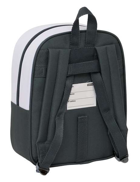Safta Mochila Guarderia Adapt.Carro Real Madrid Equip. 25/26 - Sac à dos de crèche adaptable au chariot, 22x27x10 cm