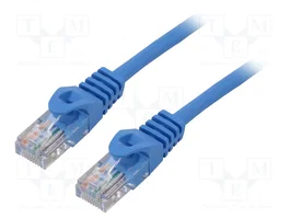 LANBERG Cordon de raccordement Cat 5e U/UTP bleu 0,25 m RJ45