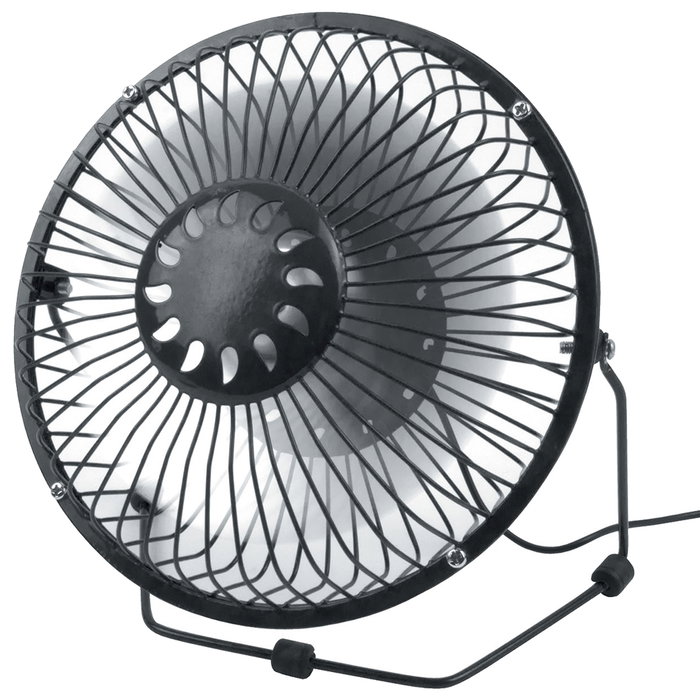 Jet Lag Ventilateur USB en métal de 18 cm