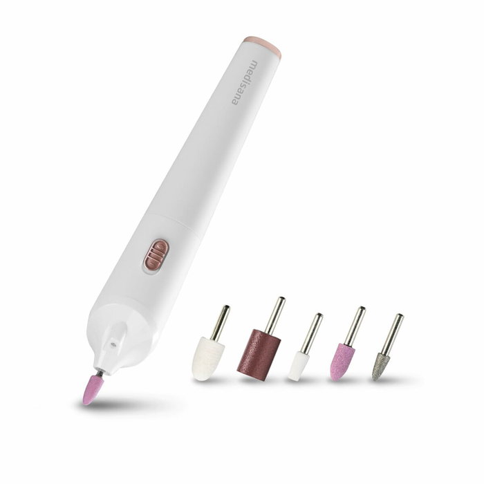 Medisana Kit de manucure et pédicure sans fil MP 900, Blanc