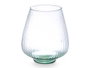GIFTDECOR Vase en verre recyclé rayé 25 cm