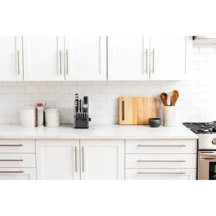 NINJA K62014EUUK Jeu de 14 Couteaux StaySharp en Acier Inoxydable Allemand avec Bloc et Aiguiseur Intégré - Garantie 10 ans