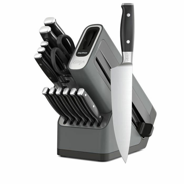 Ninja Jeu de 14 couteaux StaySharp - Acier inoxydable allemand - K62014EUUK Ninja Jeu de 14 couteaux StaySharp - Acier inoxydable allemand - K62014EUUK