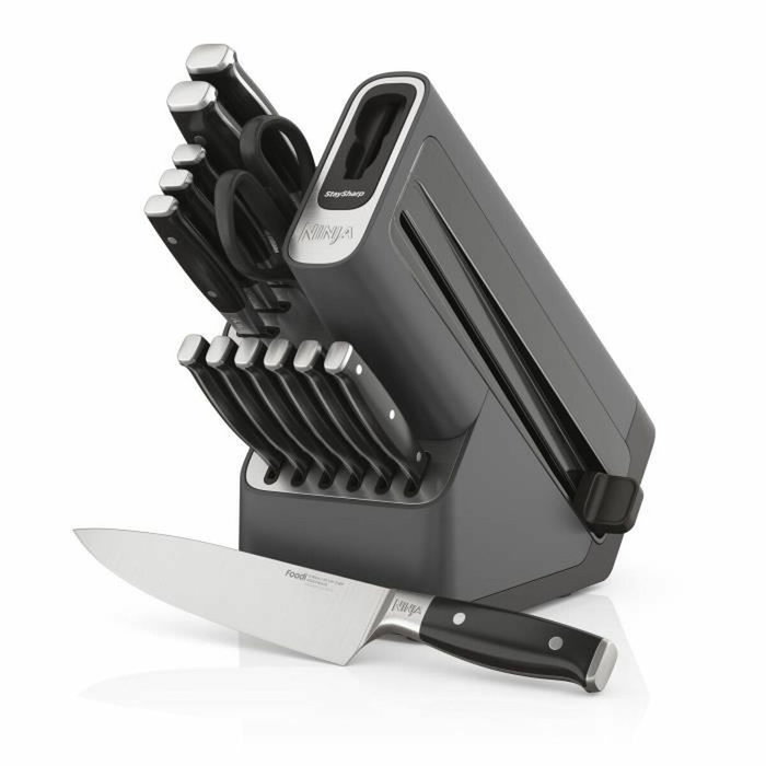 Ninja Jeu de 14 couteaux StaySharp - Acier inoxydable allemand - K62014EUUK Ninja Jeu de 14 couteaux StaySharp - Acier inoxydable allemand - K62014EUUK
