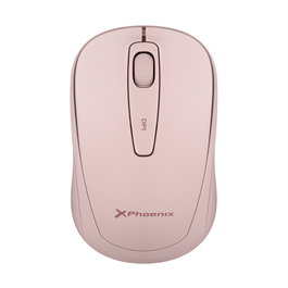 Phoenix technologies M250 Souris Sans Fil 2.4 GHz, Silent Click, 800/1200/1600 DPI, Rose