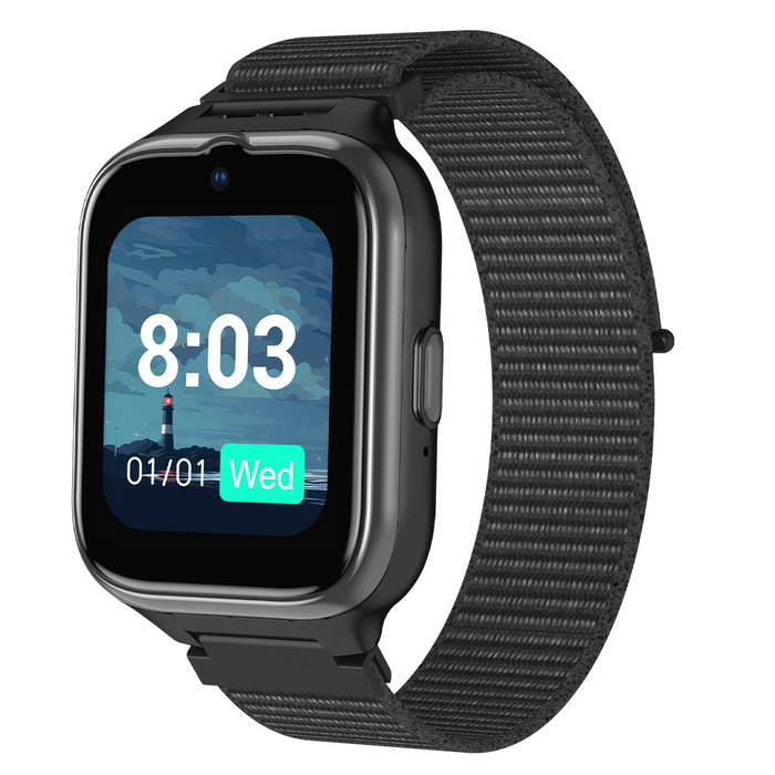 Myphone CareWatch 4 LTE - Montre connectée senior 4G avec appel vidéo, SOS, GPS et IP68