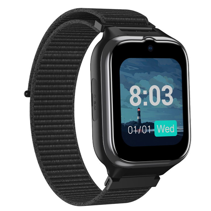 Myphone CareWatch 4 LTE - Montre connectée senior 4G avec appel vidéo, SOS, GPS et IP68