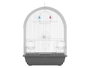 Mascow Cage Ronde Métal Blanc Gris 36x45x27 cm (Set de 6)