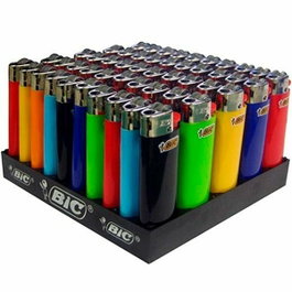 BIC Mini j25 Présentoir de 50 mini briquets couleurs assorties