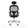 Piqueras y Crespo Chaise de Bureau avec Appui-tête Jorquera 1D086G1 Pistache