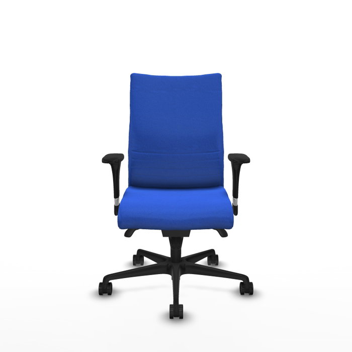 Piqueras Y Crespo Silla Albacete confidente, Bleu, Mécanisme Sincro, Accoudoirs 1D