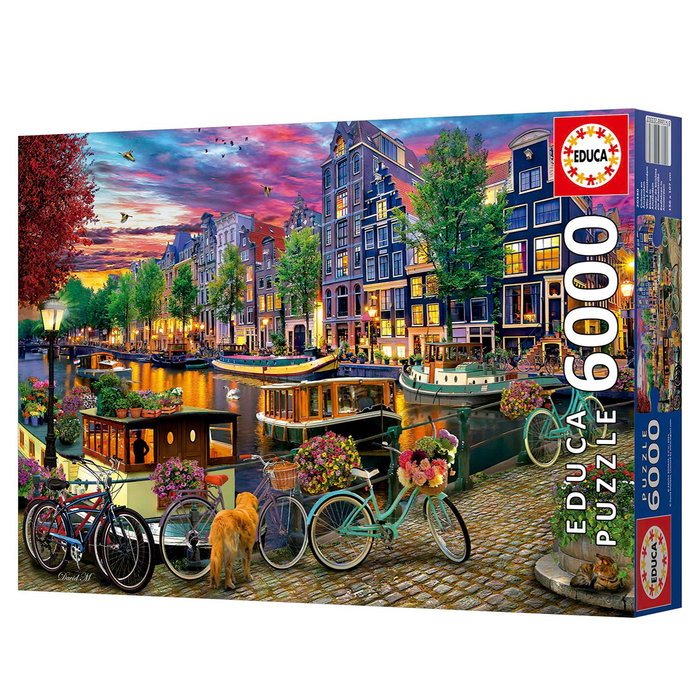 Educa Puzzle 6000 Pièces Adultes - Motif Bicylettes à Amsterdam (Réf. 20330) - Dès 14 Ans Educa Puzzle 6000 Pièces Adultes - Motif Bicylettes à Amsterdam (Réf. 20330) - Dès 14 Ans