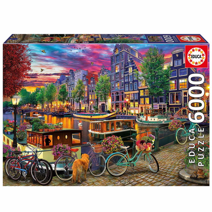 Educa Puzzle 6000 Pièces Adultes - Motif Bicylettes à Amsterdam (Réf. 20330) - Dès 14 Ans Educa Puzzle 6000 Pièces Adultes - Motif Bicylettes à Amsterdam (Réf. 20330) - Dès 14 Ans