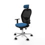 Piqueras y Crespo Chaise de Bureau avec Appui-tête Jorquera 1D086N2 Bleu clair