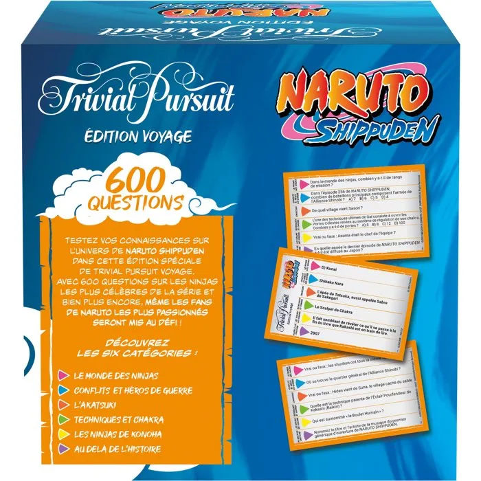 Winning Moves Trivial Pursuit Voyage Naruto Shippuden - Jeu de société - 600 questions - 2 joueurs dès 12 ans Winning Moves Trivial Pursuit Voyage Naruto Shippuden - Jeu de société - 600 questions - 2 joueurs dès 12 ans