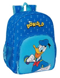 Safta Mochila Junior Adapt.Carro Donald Infantil - Sac à dos pour enfant avec roulettes, 32x38x12 cm