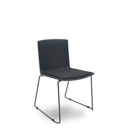 Foröl Lot de 5 chaises de réception 5523VN840 Noir