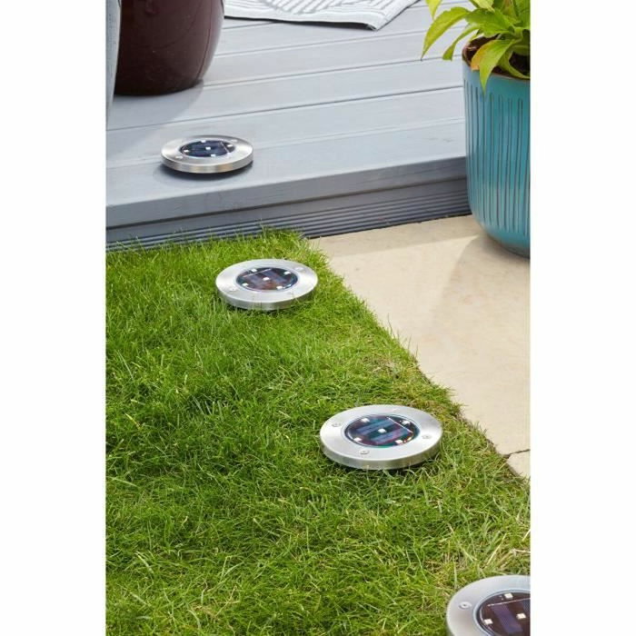 Smart Garden Pack de 4 Spots solaires Up-Light en Acier Smart Garden Pack de 4 Spots solaires Up-Light en Acier