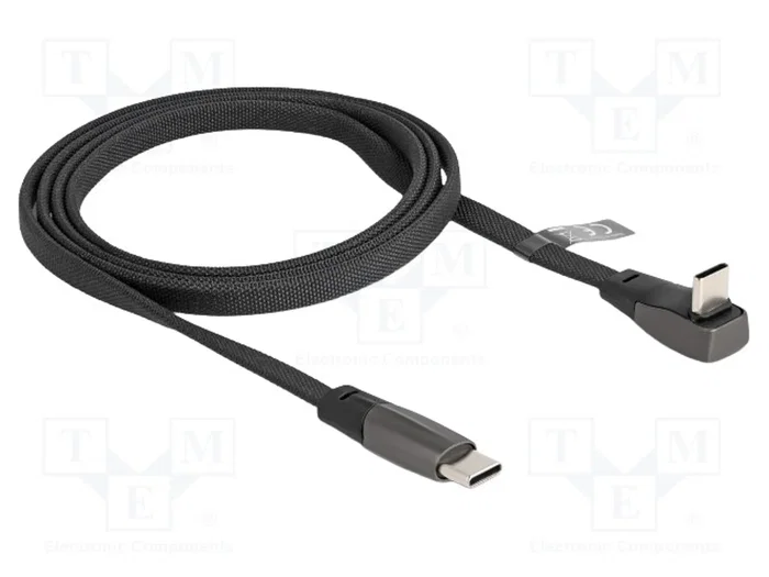 DELOCK Câble USB 2.0 vers USB C avec connecteur 90°, 1m, noir DELOCK Câble USB 2.0 vers USB C avec connecteur 90°, 1m, noir