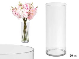 Giftdecor Vase Aparenza Cylindrique Transparent 12x30cm