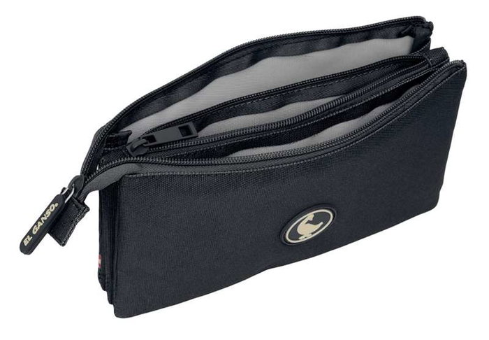 El Ganso Basics Portatodo triple pour enfants - Noir - Taille : 22x12x3 cm - Pour 3 ans - Style espagnol