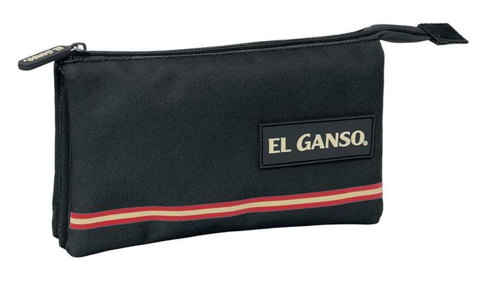 El Ganso Basics Portatodo triple pour enfants - Noir - Taille : 22x12x3 cm - Pour 3 ans - Style espagnol