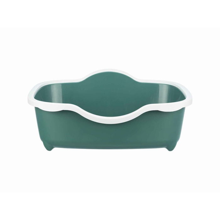Bac à litière pour chats Trixie Davio Blanc Vert Plastique 56 x 26 x 39 cm
