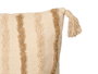 GIFTDECOR Coussin Iris Brodé Marron 45x45cm