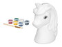 Pincello Hoche à peindre Unicornio à peindre 10x14x8 cm en céramique blanche avec 6 temperas (Set de 24)