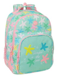 Safta Sac à dos double avec cantonnières adaptable sur chariot 32x42x15cm
