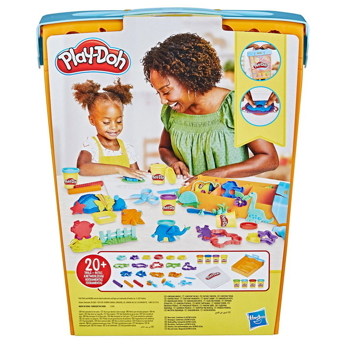 Play-Doh Maletin à Modeler avec 8 Couleurs et 22 Outils, Set de Pâte à Modeler avec Boîte de Jeu, pour Enfants à partir de 3 Ans, Réf. F7381