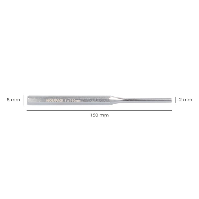 Wolfpack LINEA PROFESIONAL Botador Cilindrico 2 x 8 x 150 mm