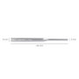 Wolfpack LINEA PROFESIONAL Botador Cilindrico 2 x 8 x 150 mm