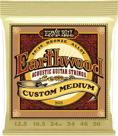 ERNIE BALL Jeu de cordes acoustiques Earthwood 80/20 Bronze Medium 12,5-56