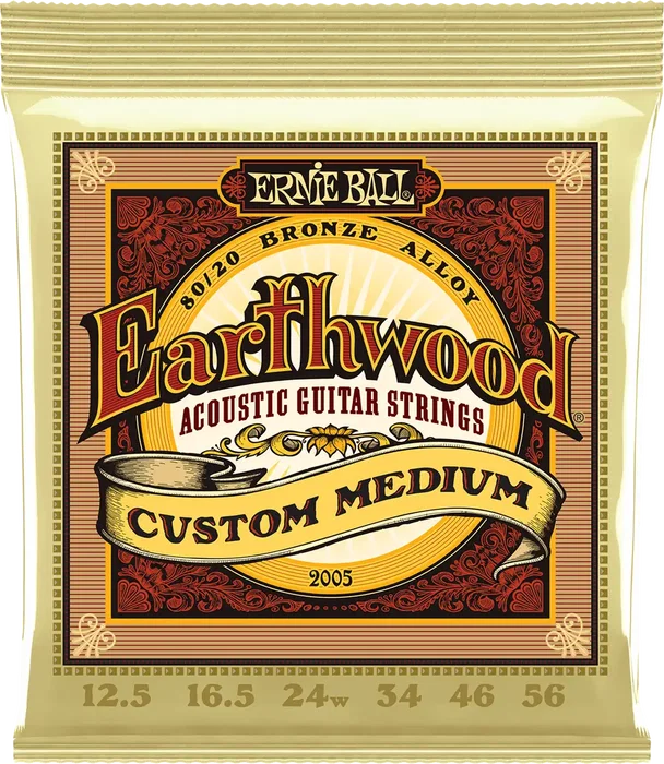 ERNIEBALL Cordes Guitare Acoustique Earthwood 80/20 Bronze Medium 12,5-56