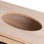 BigBuy Home Boîte à mouchoirs HEARTS Bois Canne Bois MDF 27 x 16 x 9 cm