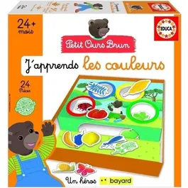 Educa - Jeu d'apprentissage J'Apprends Les Couleurs - Petit Ours Brun