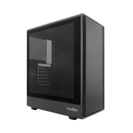 Coolbox COO-CHA-GA700-0 Boîtier PC Gaming GA700 Darkside, ATX, Cristal Trempé, USB-C, Noir