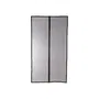 Moustiquaire rideau magnétique pour porte - Polyester noir - 220 cm x 100 cm