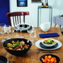 Luminarc Vaisselle 18 Pièces Harena N&B Verre Blanc et Noir Pour 6 Personnes