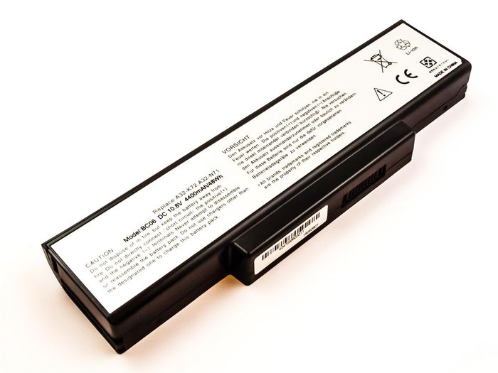 CoreParts Batterie portable 10.8V 4400mAh 6 cellules pour Asus séries K, N, X (K72DR, K72F, N71JA, N71JQ, X72, X72DR et autres) CoreParts Batterie portable 10.8V 4400mAh 6 cellules pour Asus séries K, N, X (K72DR, K72F, N71JA, N71JQ, X72, X72DR et autres)