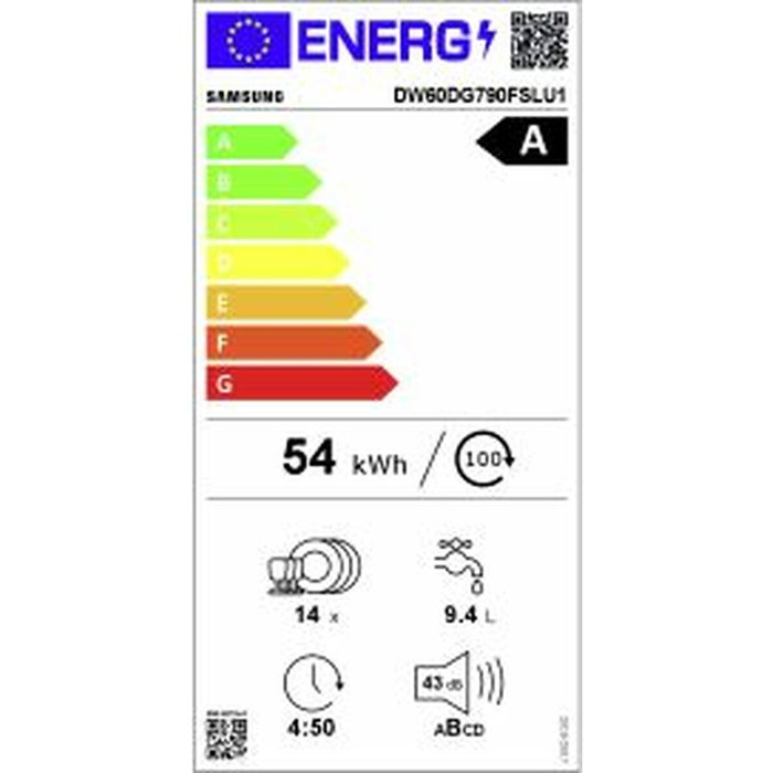 Lave-vaisselle Samsung DW60DG790FSLU1 Acier 60 cm Lave-vaisselle Samsung DW60DG790FSLU1 Acier 60 cm