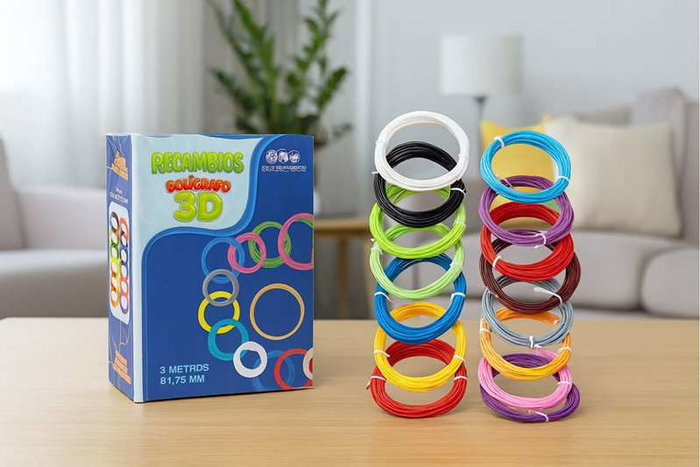 Jugatoys - pequeñ@sartistas Recharges pour stylo 3D, 15 couleurs Jugatoys - pequeñ@sartistas Recharges pour stylo 3D, 15 couleurs