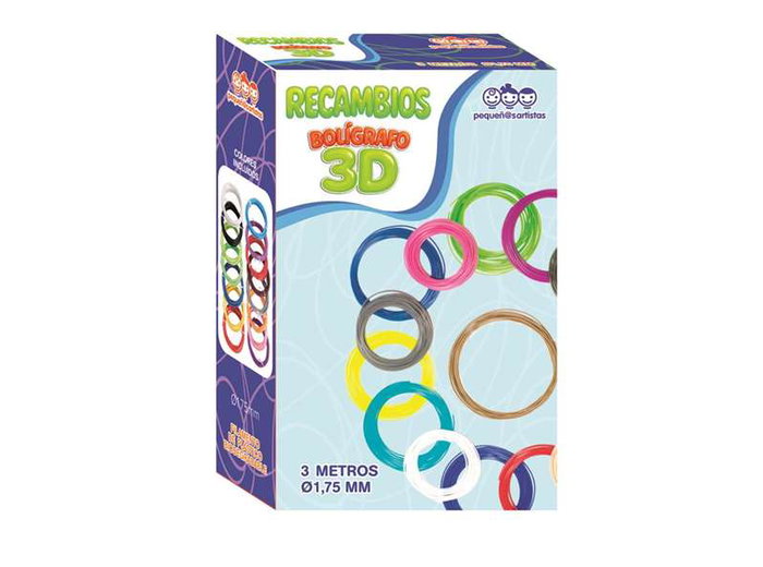 Jugatoys - pequeñ@sartistas Recharges pour stylo 3D, 15 couleurs Jugatoys - pequeñ@sartistas Recharges pour stylo 3D, 15 couleurs