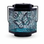 Garden Id Lanterne solaire Papillon Noir et bleu