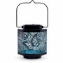 Garden Id Lanterne solaire Papillon Noir et bleu